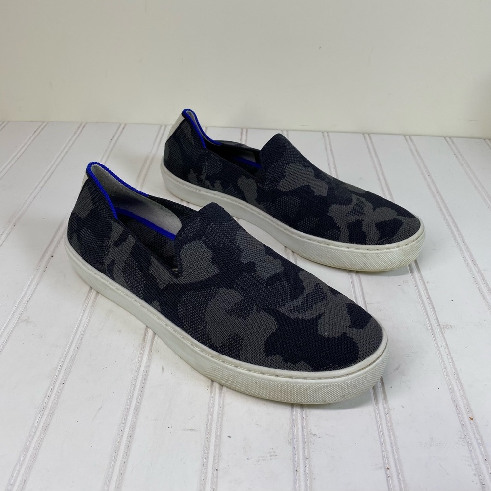 Rothy’s black & gray camo knit slip on sneakers - Picture 5 of 8